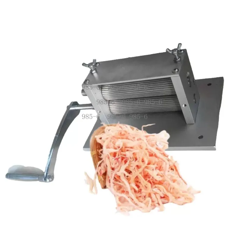 Manual Squid Flattening Embossing Equipment, Stainless Steel Dried Squid Pressing Machine With Pre-roasting Requirement