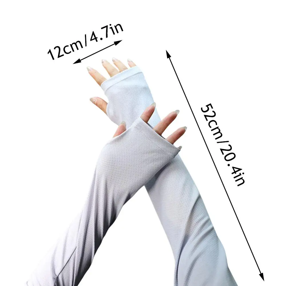 Mesh Dünne Arm Ärmel Mann Outdoor UV Schutz Ärmelschonern Herren Eis Arm Abdeckungen Lose Fahren Sonnenschirm Ellenbogen Handschuhe Coole Manschetten