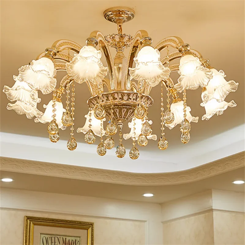 

SEAN Европейская Роскошная Хрустальная Люстра Светодиодная Американская Гостиная Ресторан Спальня Вилла Отель Магазин Одежды Подвесной Светильник