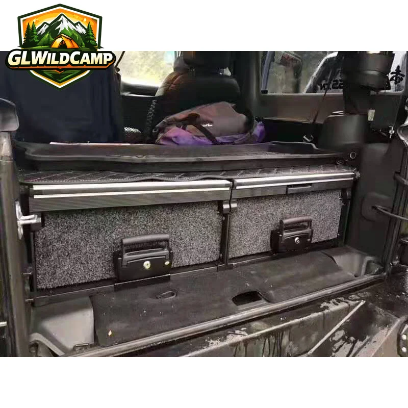 Wholesale Offroad Vehicle Car Drawer for JK Car Drawer System Car Storage Drawers for wrangler JKFor Ram ranger hilux np300 taco