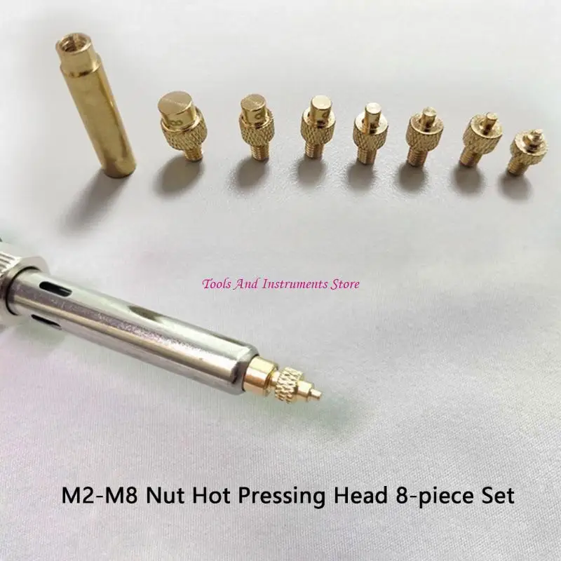 Threaded Knurled Heating Head For 3D Printer Insertnut Implant Connector Insert Nut Hot Melt Tool 3D Printer Soldering C7AC