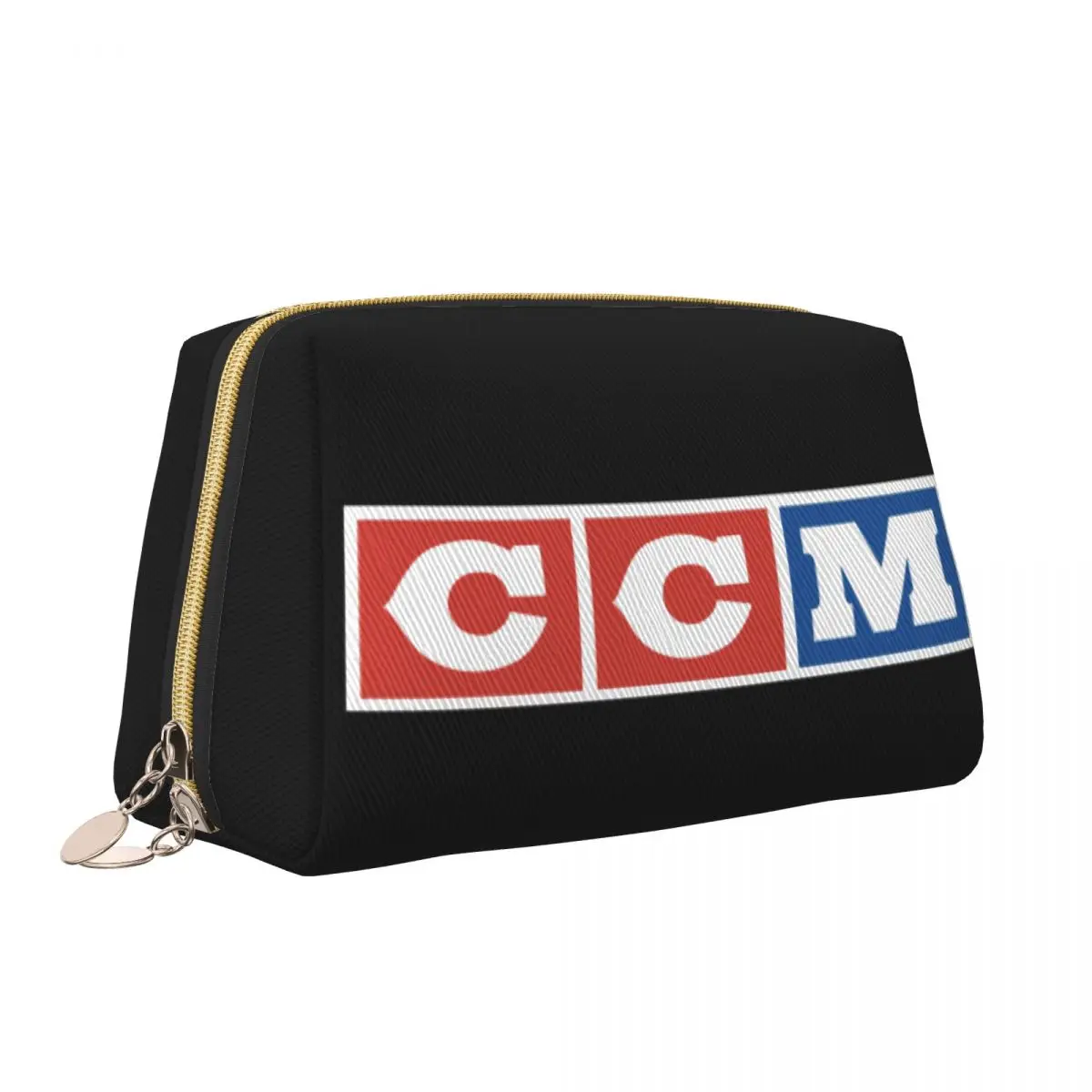 CCM Canada Logo Hockey Cosmetic Bag Women Kawaii Big Capacity Makeup Case Beauty Storage Toiletry Bags