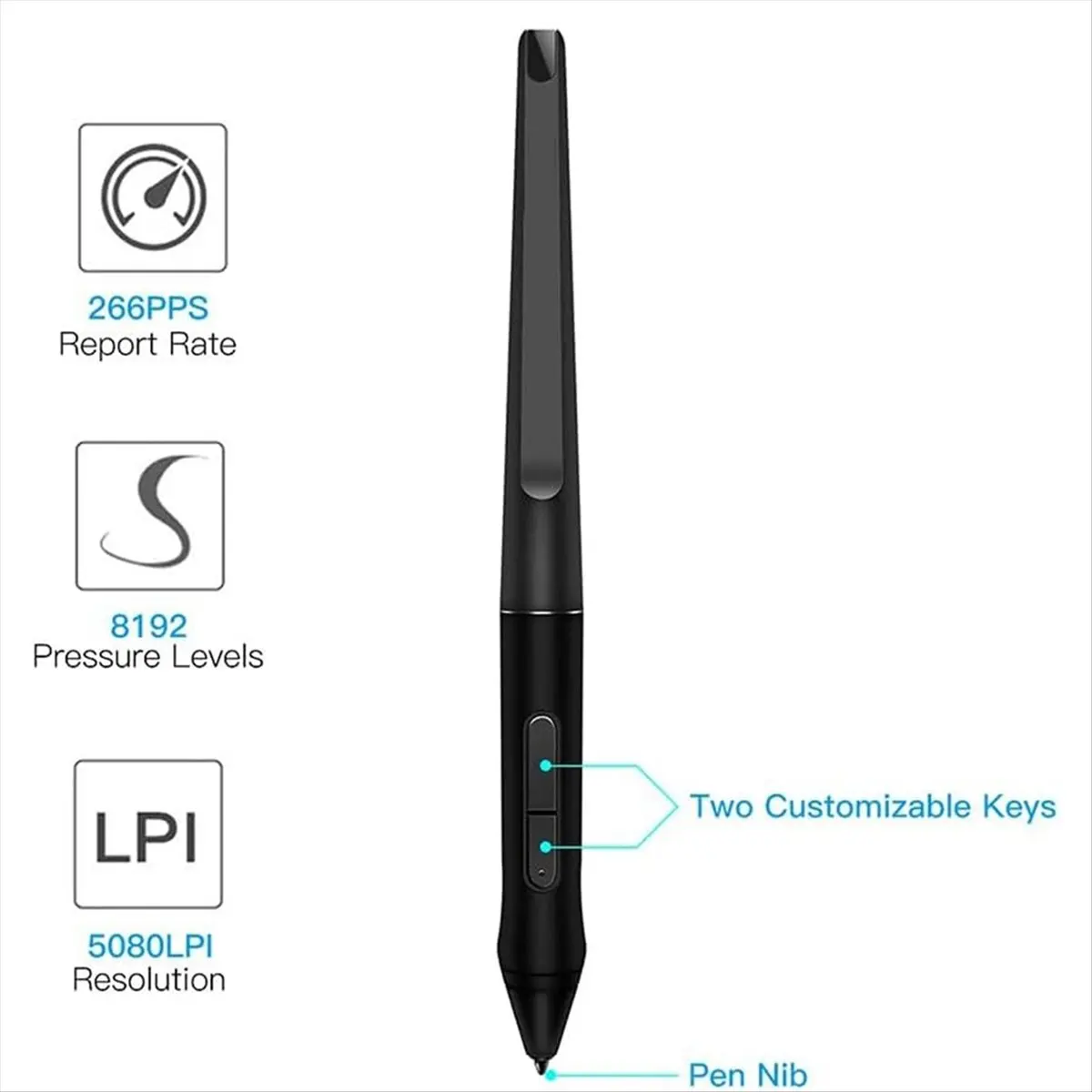 *ONE DAY PW500 Стилус для Huion KAMVAS Pro 22 для Inspiroy Q11K V2 Q620M GT-221 GT2201 Графический планшет Цифровая ручка для рисования *ONE DAY PW500 Стилус для Huion KAMVAS Pro 22 для Inspiroy Q11K V2 Q620M GT-221 GT2201 Графический планшет Цифровая ручка для рисования