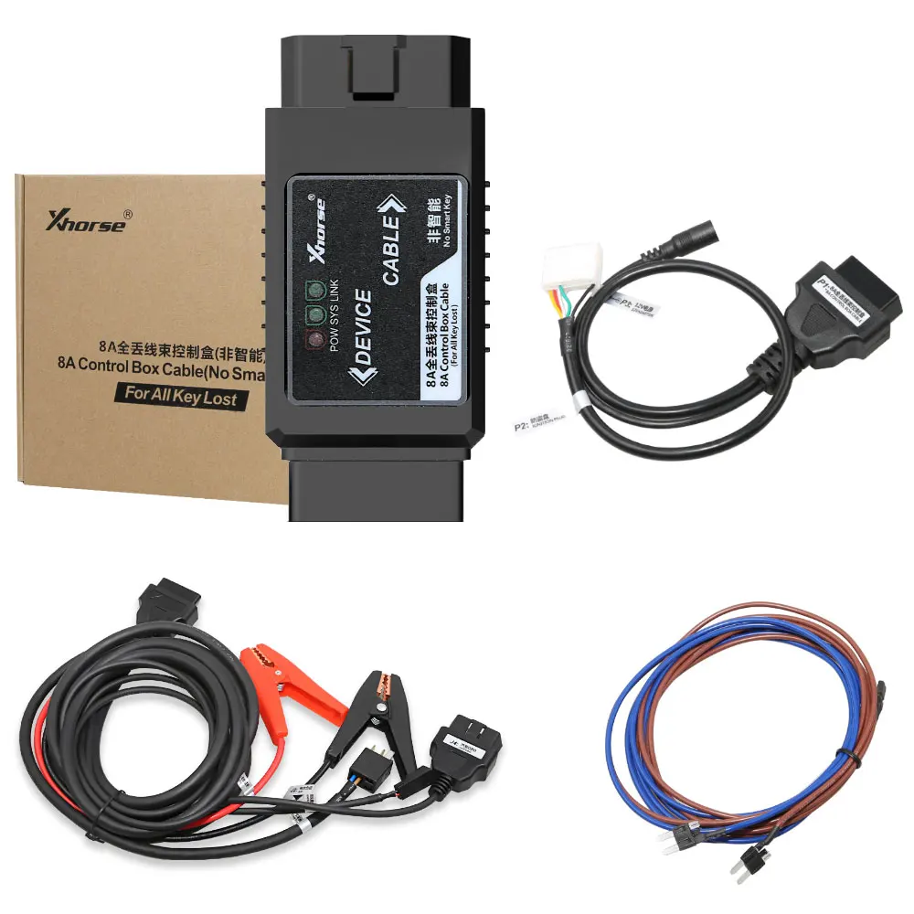 

Xhorse VVDI 8A без умного ключа, адаптер для потерянных ключей, 8A, кабель блока управления для автомобилей без разборки, анализатор инструментов IMMO BOX