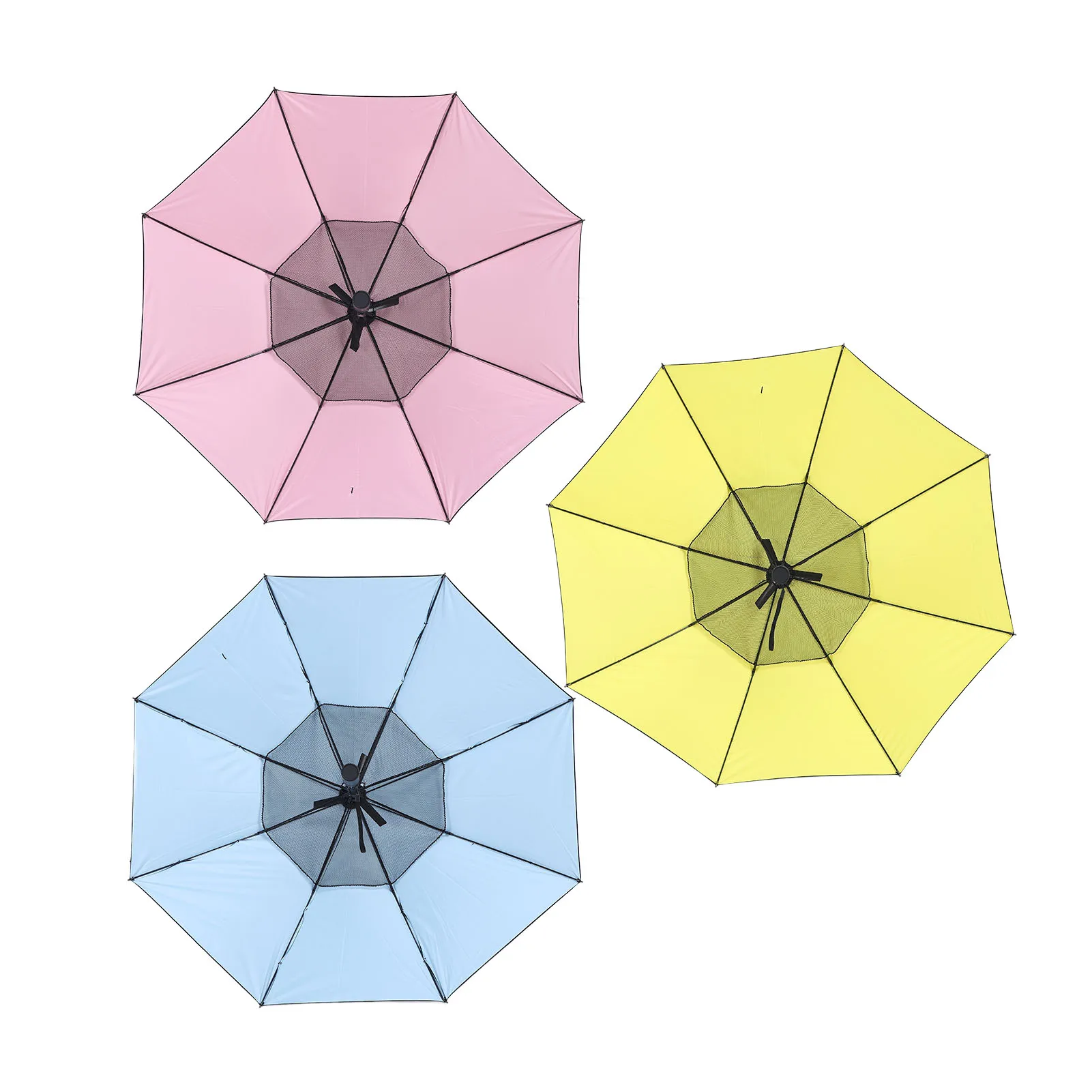 مظلة شمسية مع مروحة مظلة شمسية مع مروحة رذاذ متعددة الوظائف مروحة تبريد مظلة شمسية للأشعة فوق البنفسجية لمظلة الشمس الساخنة #4