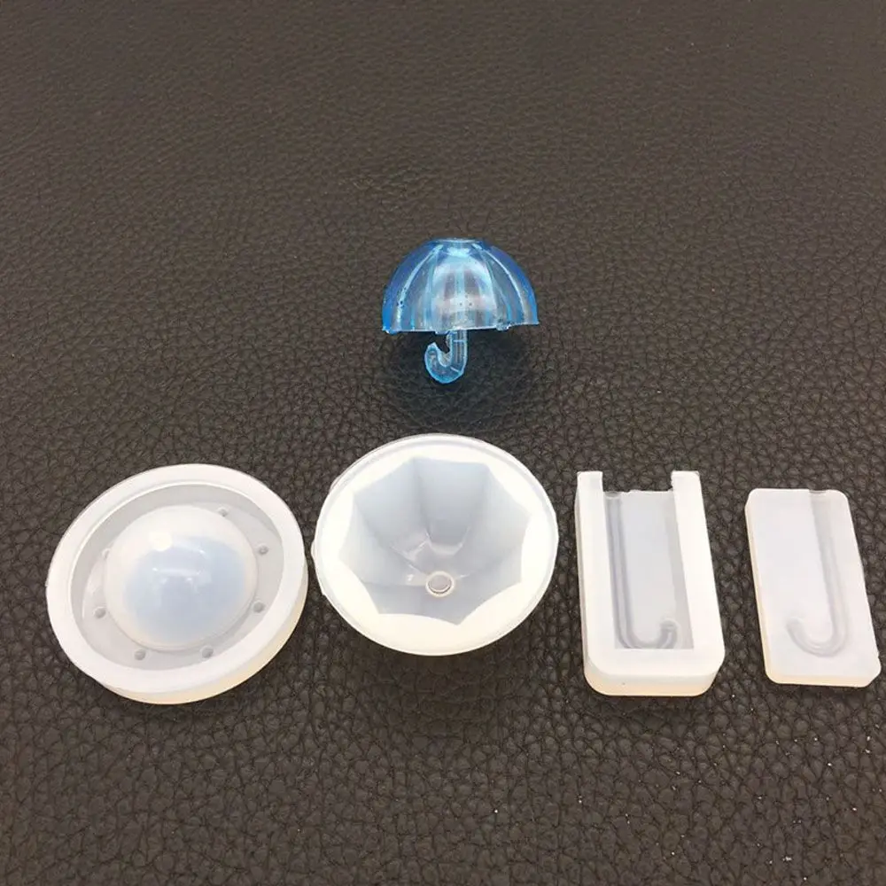 Ciondolo fai-da-te artigianale fatto a mano 3D Stampo in resina UV siliconica epossidica Creazione di gioielli Strumento per gioielli Forma di ombrello