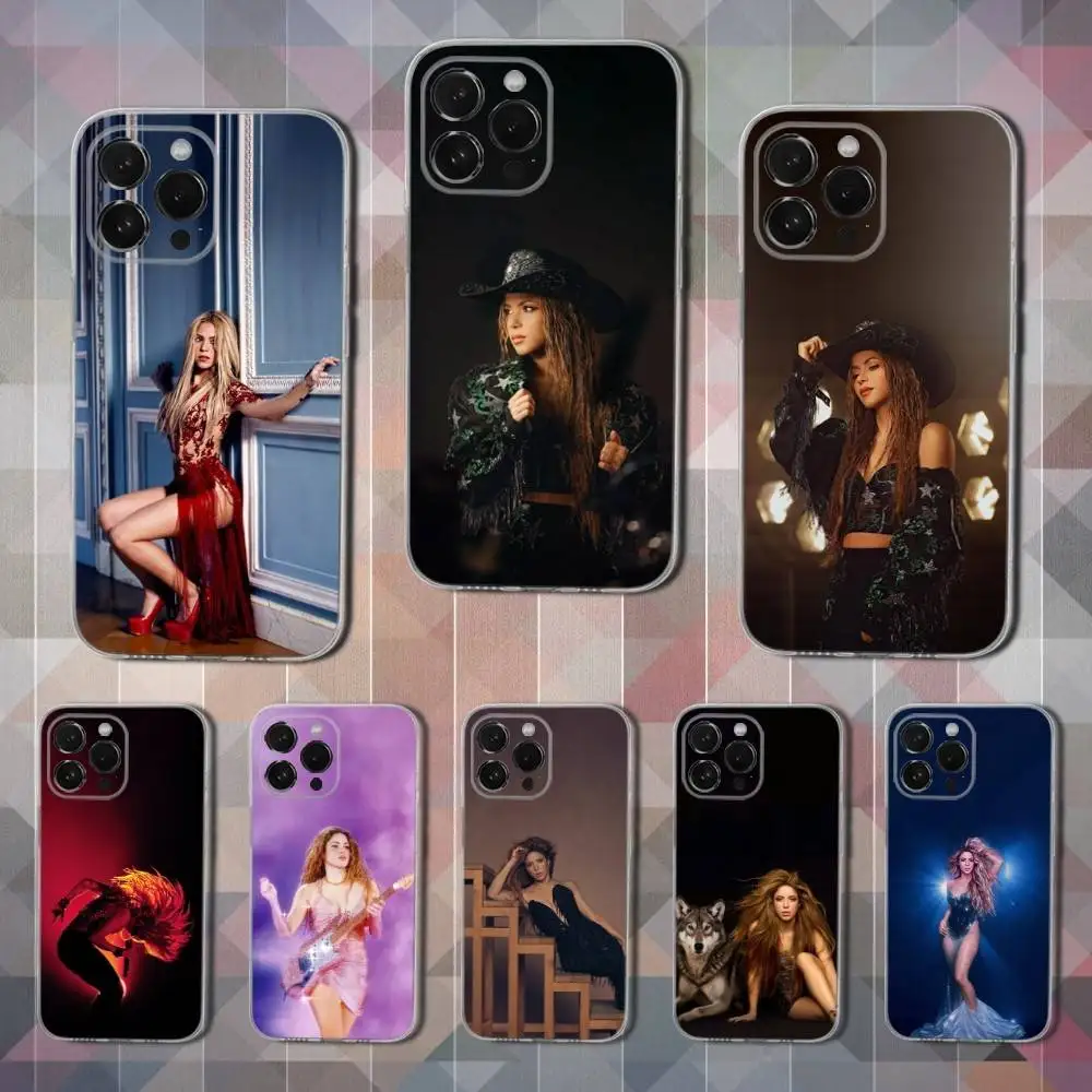 

Singer S-Shakira Beautiful Phone Case For iPhone 16,15,14,13,12,11,17 Pro,Max,Plus,X,XS,XR,SE,Mini Transparent Soft Cover