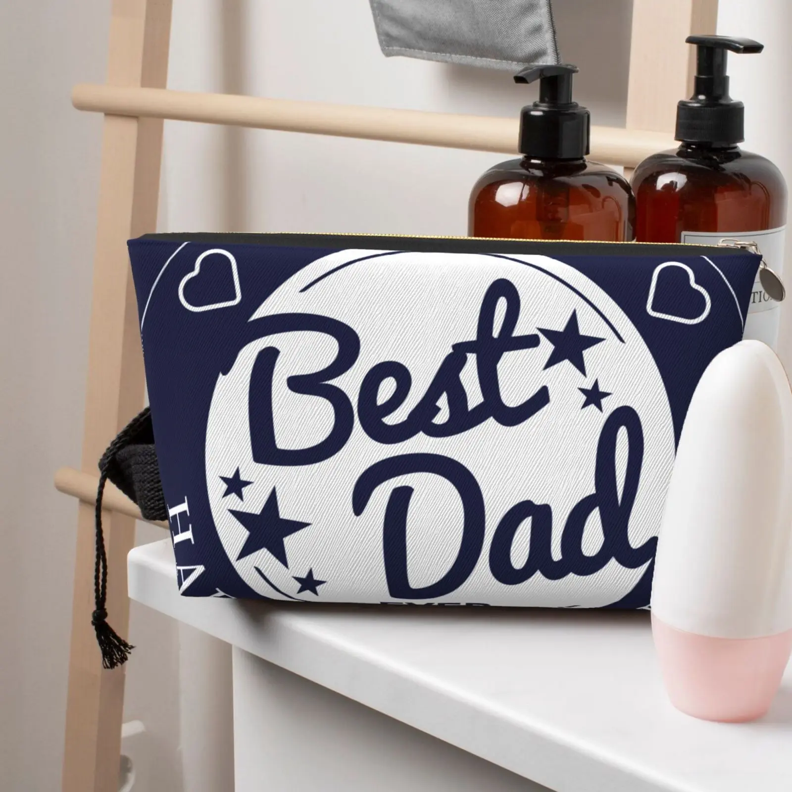 

Best Dad Toiletry Bag Women Cosmetic Makeup Organizer Ladies Beauty Storage Dopp Kit Box