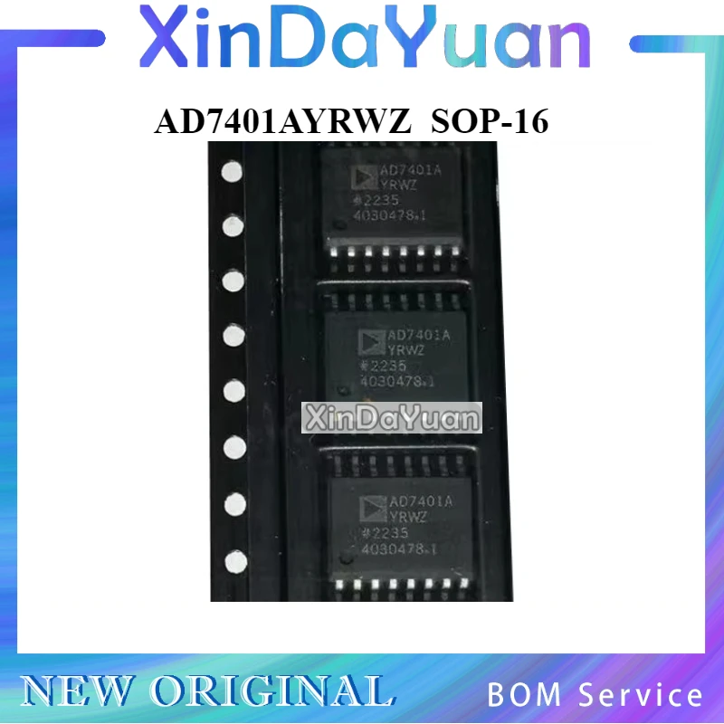 5 pcs  AD7401AYRWZ  AD7401AYRW  AD7401A  SOP-16