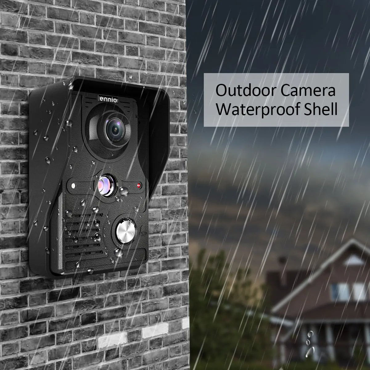 New 7 inch Video Doorbell Monitor Video Intercom With 1200TVL Weatherproof Outdoor Camera IP65 Door Phone Intercom System