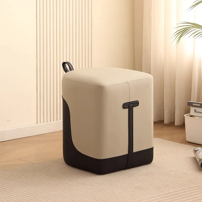 

Dressing stool, modern minimalist round stool, bedroom dressing stool, coffee table stool, home living room shoe changing stool