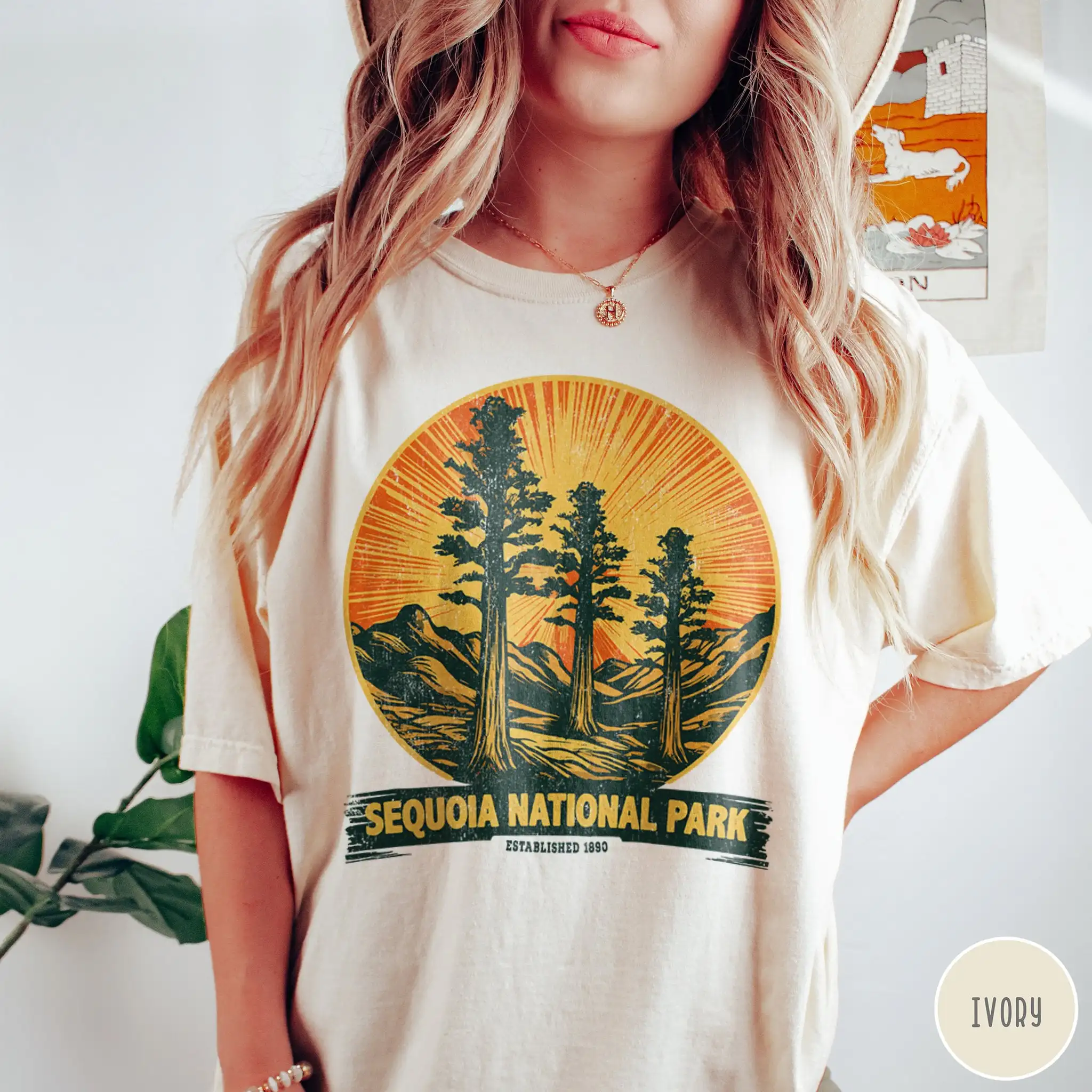 Sequoia T Shirt California National Park Giant Redwood Trip Hiking Forest Tree Hugger