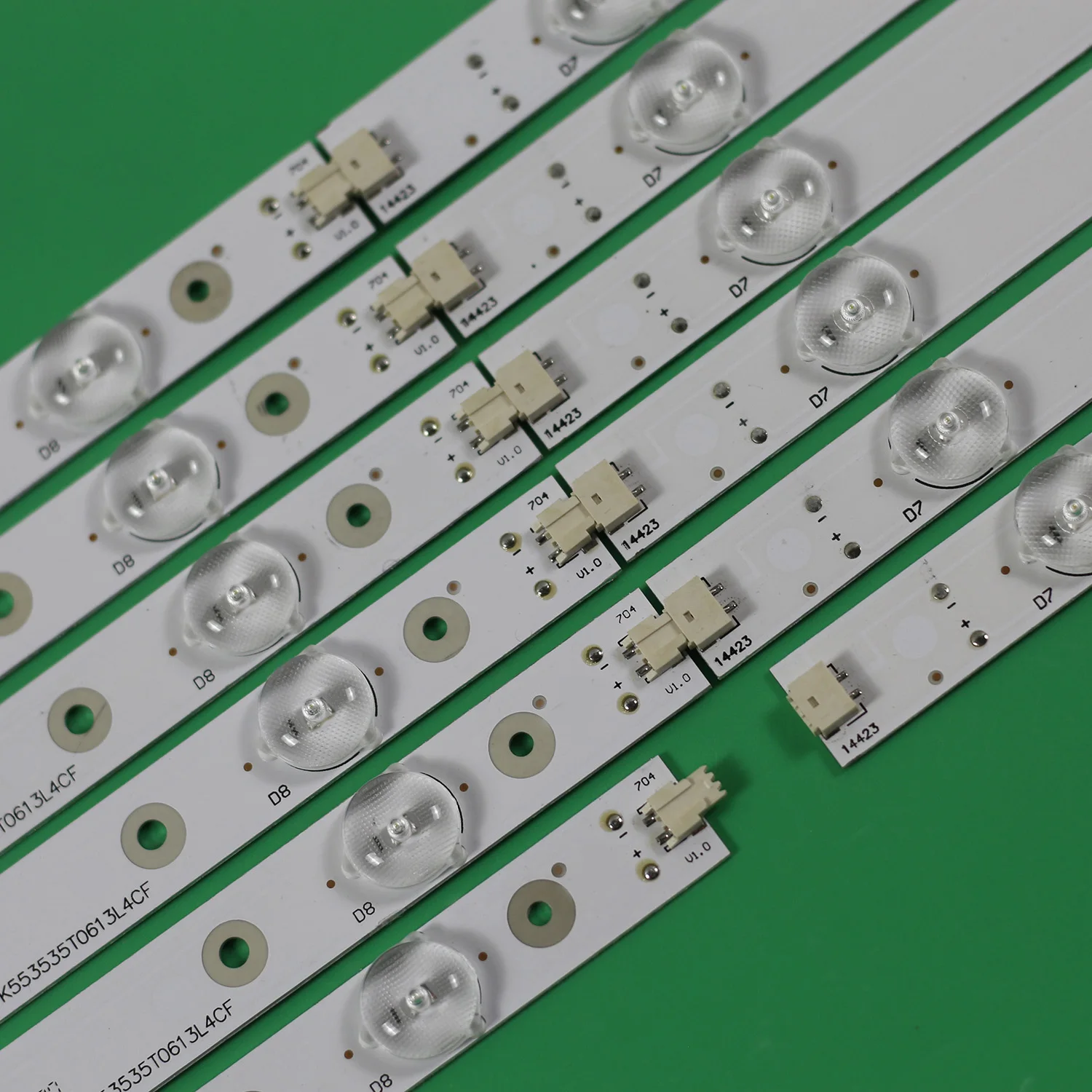 55 TV용 LED 스트립, 55E5500U, CN55GK720, CN55GK725, CRH-K553535T0613L4CF-Rev1.1 GS CRH-K553535T0613R4CF-Rev1.0 W, 12 개/세트