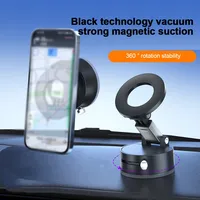 Electric Vacuum Suction Cup Car Phone Holder 360° Rotation Strong Magnetic Foldable Stand for iphone 12-16 Pro Xiaomi Samsung
