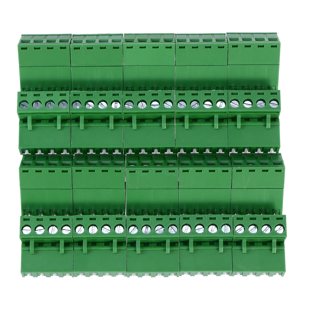 

20pcs 5.08Mm 4-Pin Pluggable Pcb Terminal Block Connector Straight Pins For Prototyping Pcb Mount Solderless Jumper Wire Harness