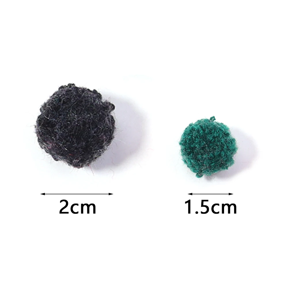 50/100Pcs Fluffy Soft Pom Poms Plush Pompom Ball 15/20mm DIY Crafts Pompones Children's Toys Handmade DIY Sewing Craft Supplies