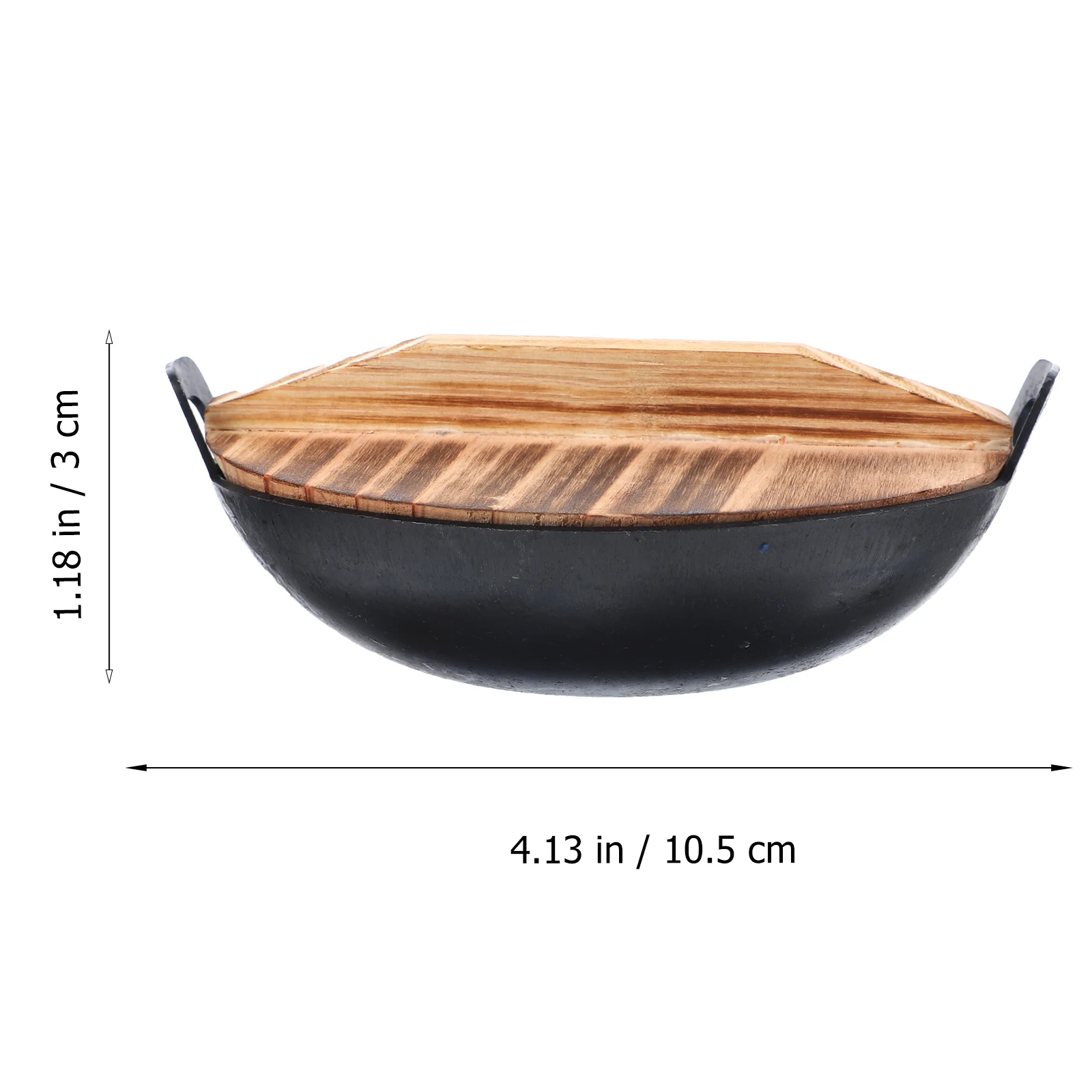 1 ensemble de Mini Wok en fer, outil de cuisine de Simulation Premium pour enfants, Gadgets de cuisine miniatures créatifs et éducatifs réalistes