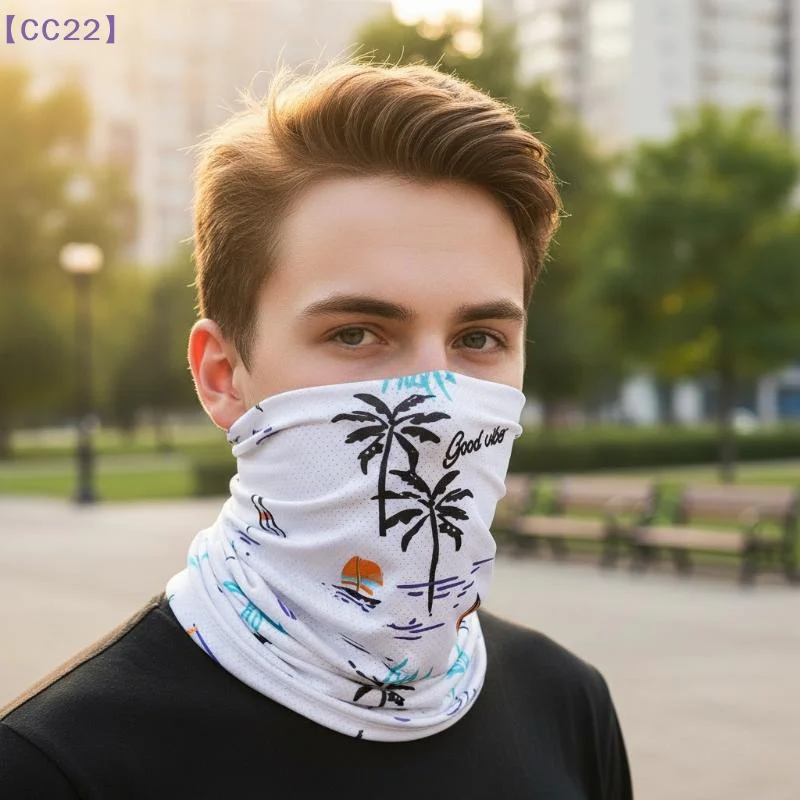 Ice Silk Sun Protection Cooling Full Face Cover Anti-UV Breathable Neck Protect Face Cover Hood For Cycling Hiking Outdoor Sport
