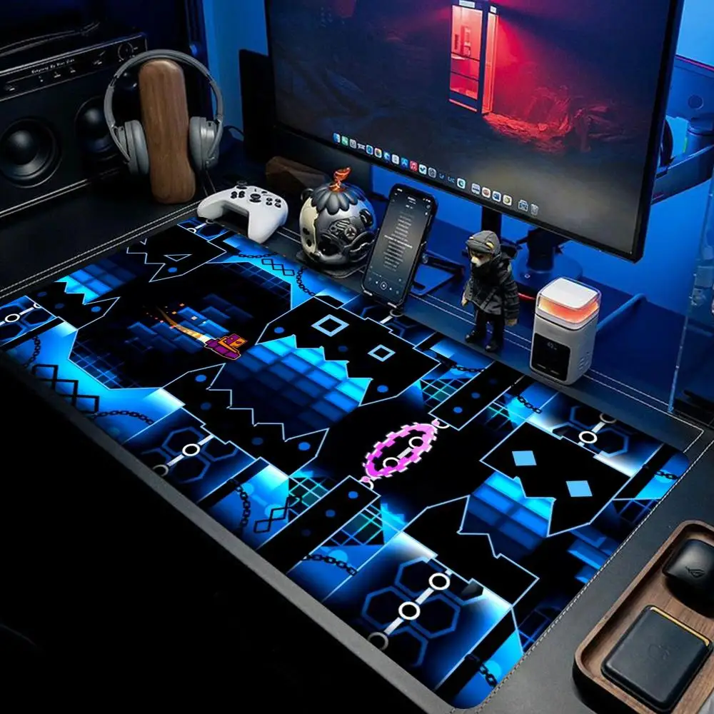 

Geometry Dash Mouse Pad large keyboard mouse desk pad non-slip rubber gaming mouse pad laptop mouse carpet