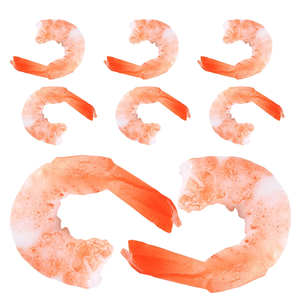 

Imitation Shrimp Food Display Props Fake Models Artificial Lifelike Cooked Figures Peeled