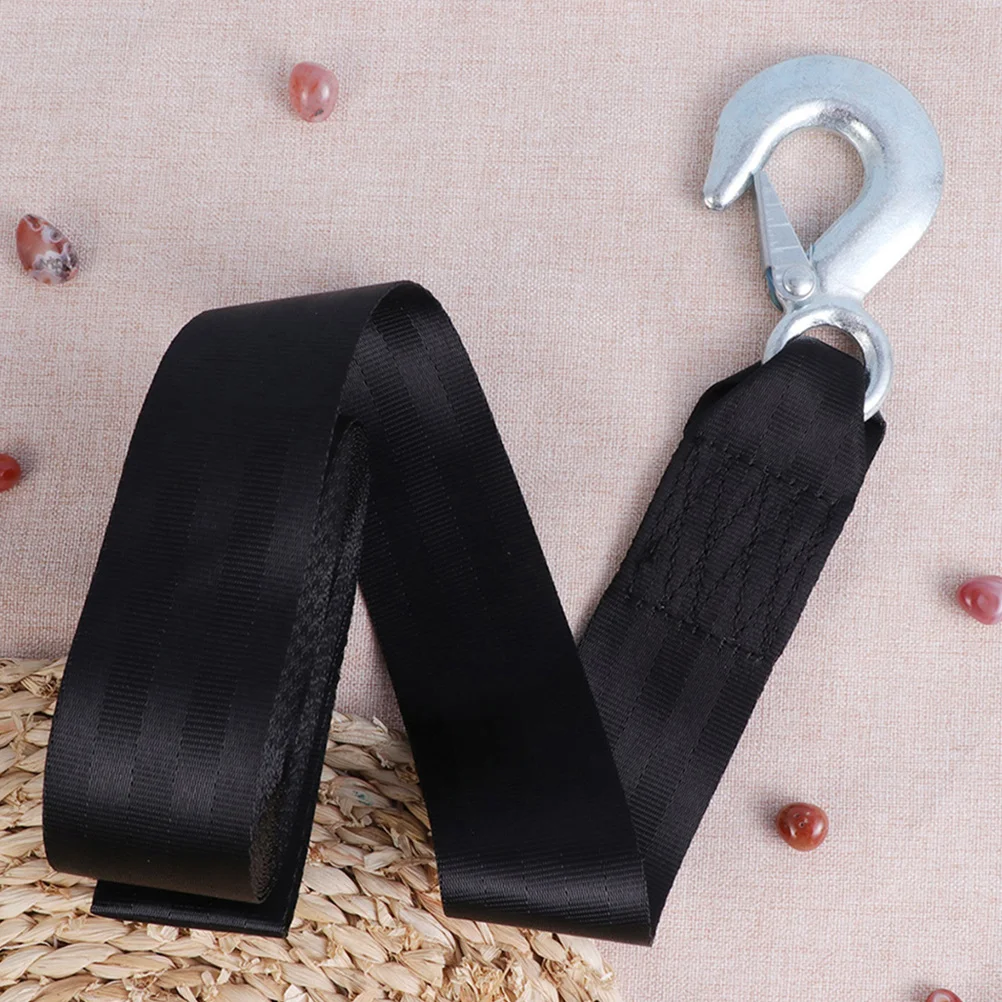 

Trailer Winch Straps Universal Towing Rigging Elastic Polyester Strong Tow Rope for Vehicle Boat Trailer Boat Winch Straps
