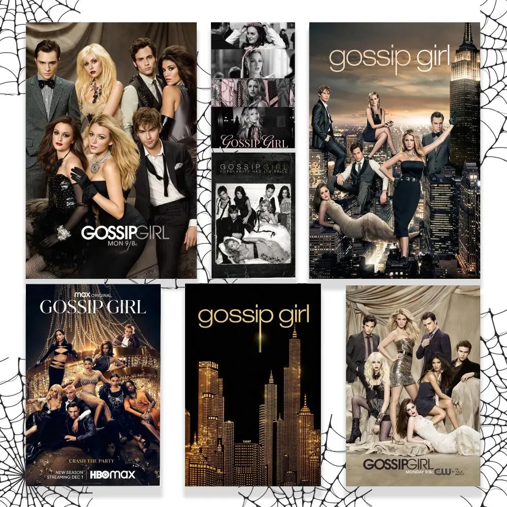 Series Drama Gossip Girl Poster Graphic Wall Art Poster HD Waterproof PP Paper Print for Bedroom Living Room Office Decor Gift