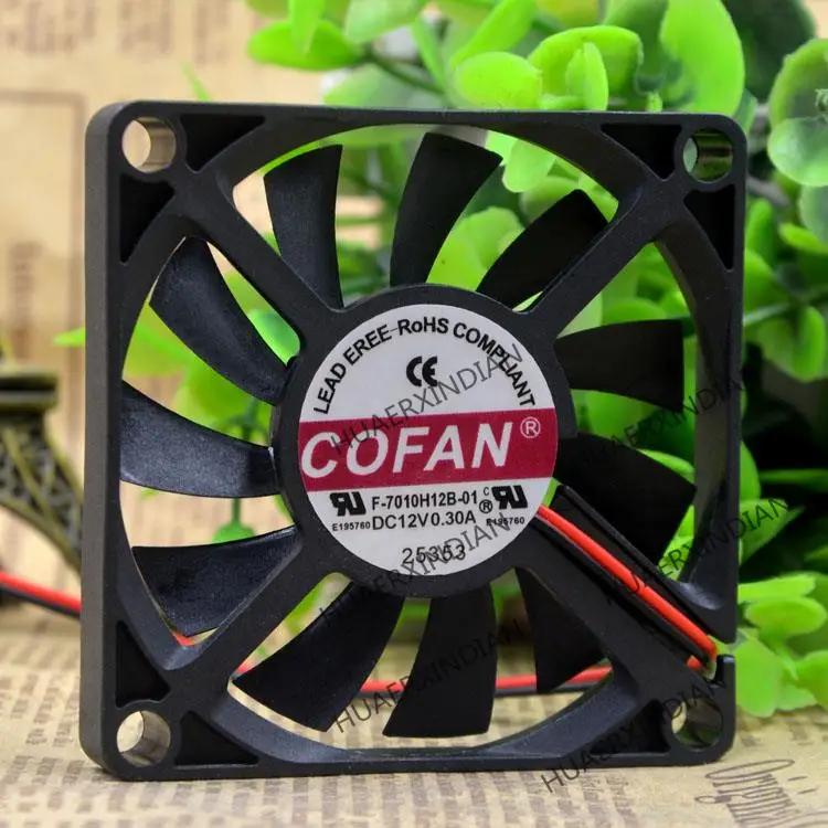 Новый F-7010H12B-01 7010 12v 0.30A 7CM 2 комплект охлаждающих вентиляторов в сборе