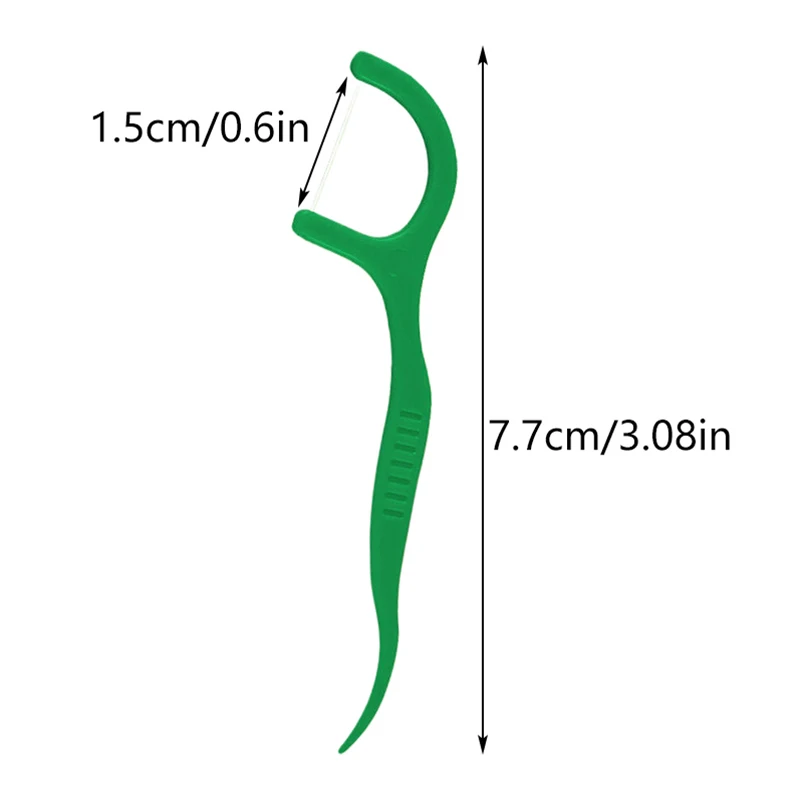 50 قطعة من عصا خيط تنظيف الأسنان بالنعناع المنزلية المحمولة للاستعمال مرة واحدة للعناية بالأسنان عصا خيط تنظيف عميق للعناية بالفم #6