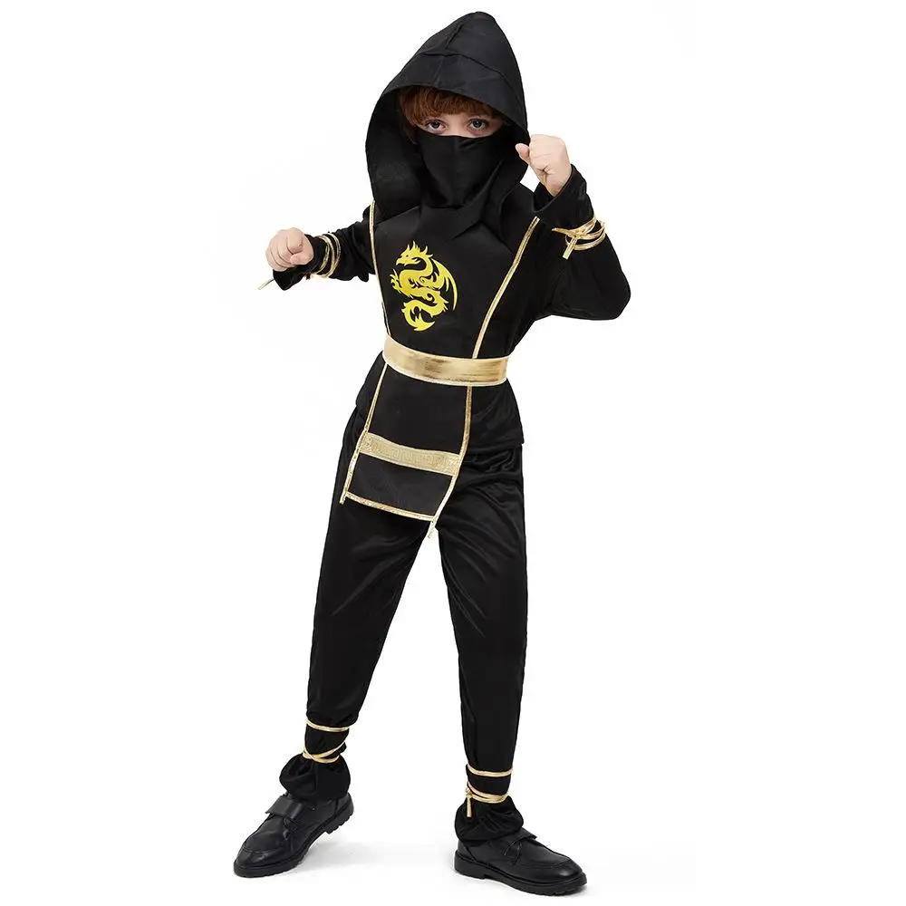 

Новый костюм самурая на Хэллоуин, детская одежда для выступлений, наряд ниндзя-воина, традиционная китайская одежда для выступлений на сцене