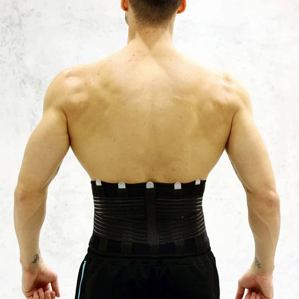 

Running Corset Sports Waistband Plate Protectors Men Fitness Brace Lumbar Support Exercising Wrap