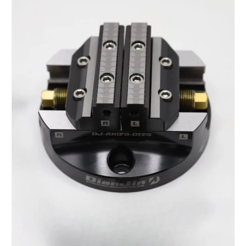 4/5th Axis Vise Fixture Zero Point Quick Change D52 D96 Self Centering Quick Change Fixture CNC L-Block Bridge Plate Workholding
