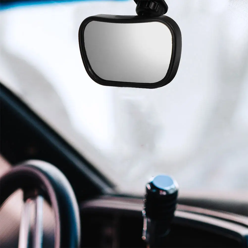 2Pcs Baby Rearview Mirror Wide Angle 360 Degree Rotation Shockproof Easy Install Infant Car Interior Observation
