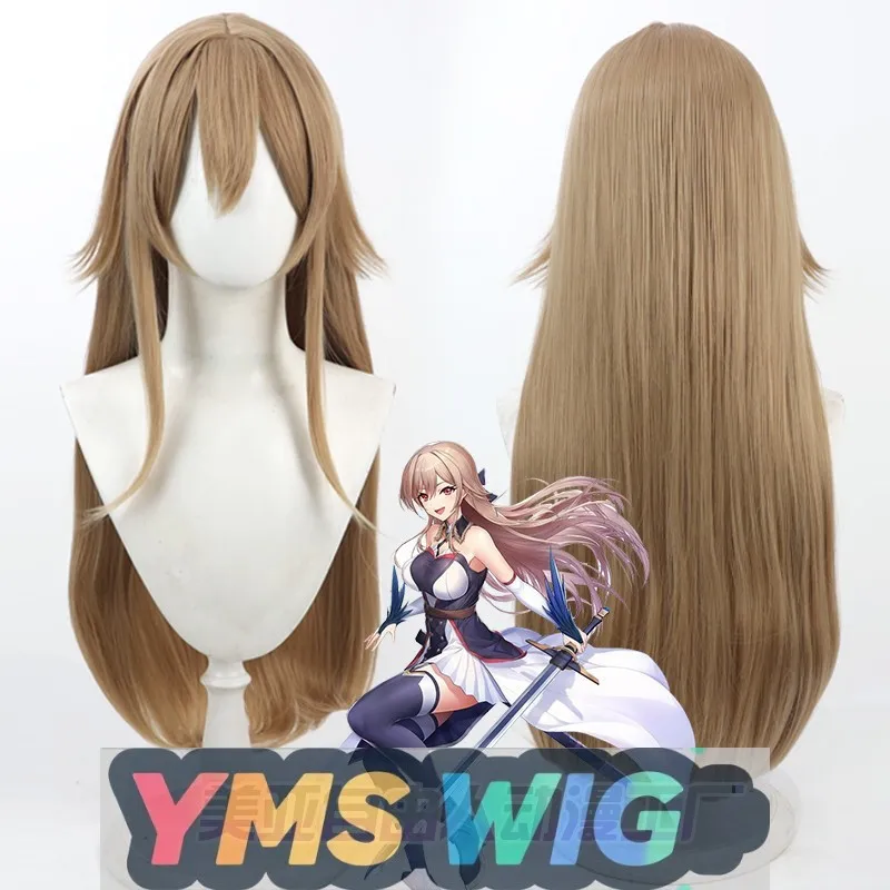 【YMS WIG】Blazing Sky Dome Wiki Crimson Sky White River Nana Cosplay Perücke, gerade Kopfhaut, langes glattes Haar