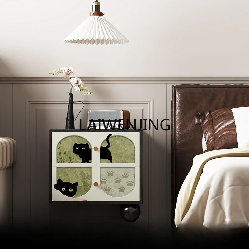 

MJY installation-free chest, bedroom press bedside table, solid wood storage cabinet