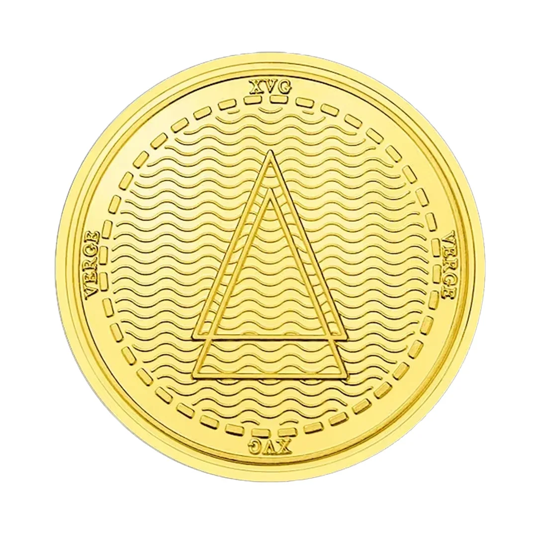 Verge Cryptocurrency Silvery Gold Plated Souvenir Coin Physical Crypto XVG Non-currency Collection Coins