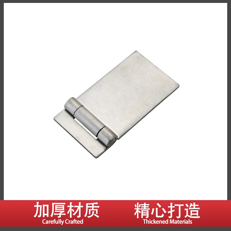 304 Stainless Steel Thickened Non Porous Welded Asymmetric Industrial Machinery Equipment Door Hinge