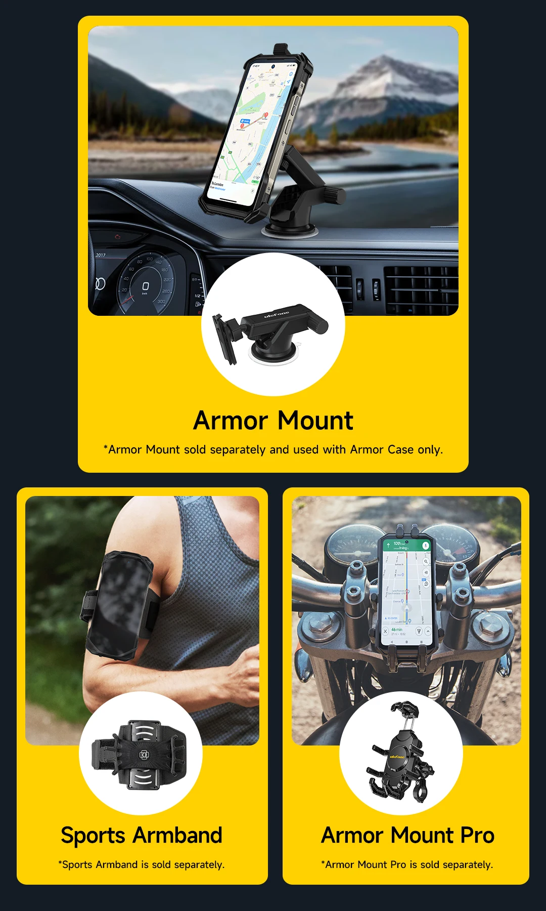 Ulefone Armor 27 Pro 5G Rugged Phone 10600mAh Smartphone 50MP Camera 64MP Night Android 15 Up to 24GB+256GB NFC Waterproof Phone