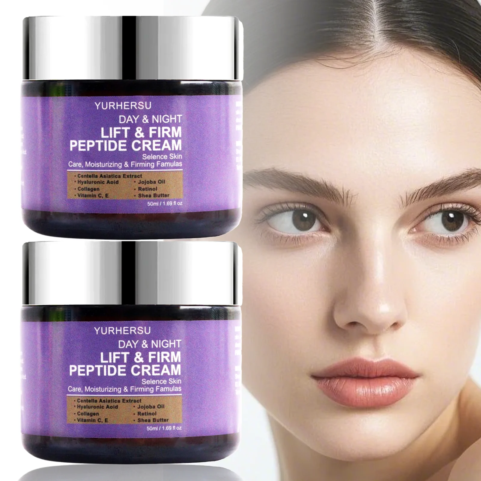 Crema lifting de día y noche, crema reafirmante facial antiarrugas, tensa la piel flácida, absorción rápida, para todo tipo de piel