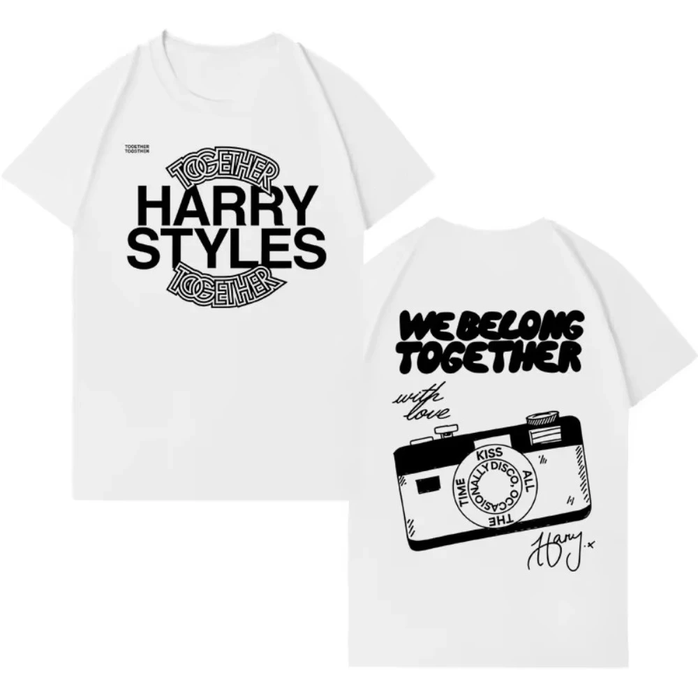 Hot Sale Men Women Cozy Oversized Tshirt Singer Harry Styles Together Album Tour 2026 T-shirt Casual Cotton T Shirt Streetwear