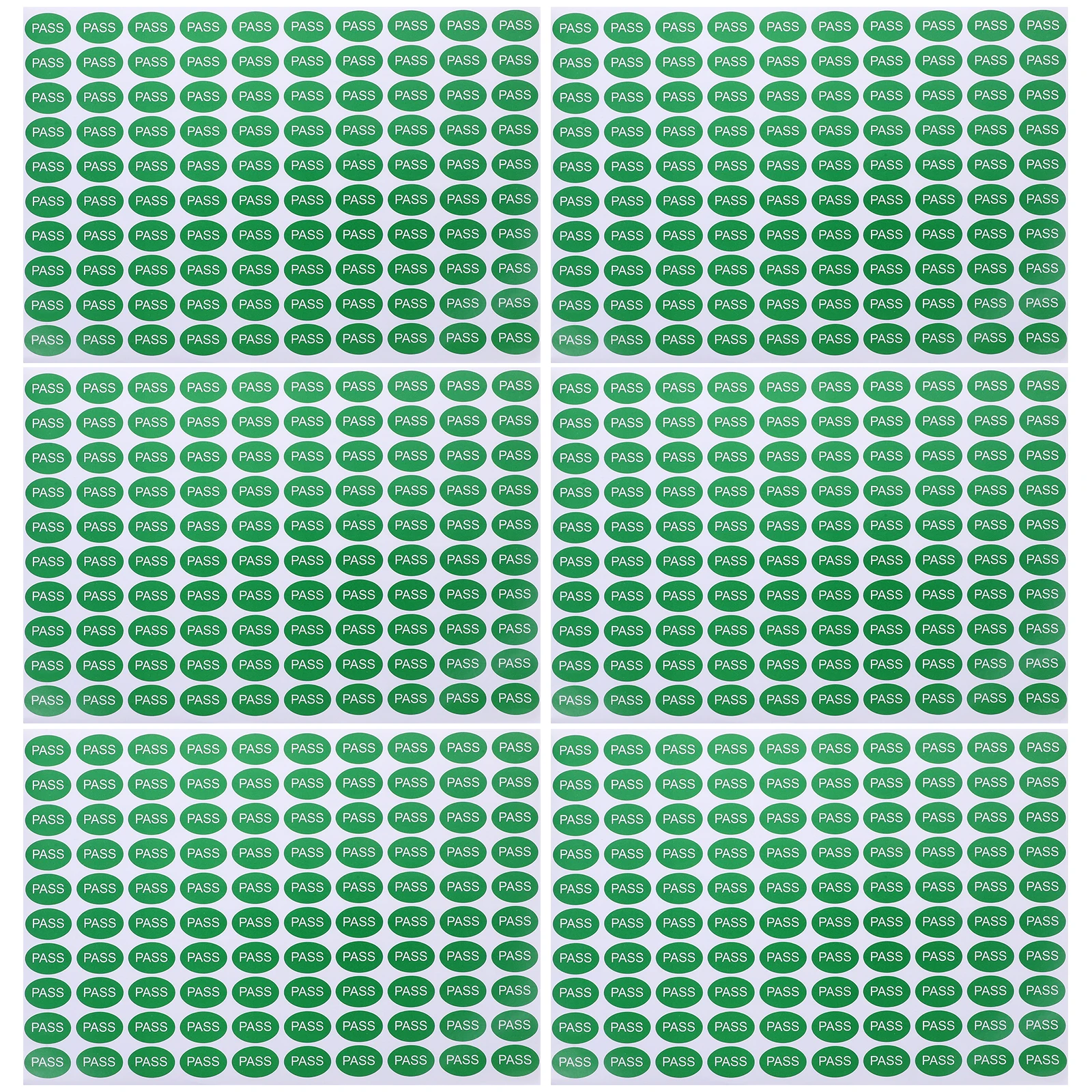 

2000pcs Inspection Labels QC Pass Stickers 30x20mm Adhesive Inventory Labels Folder Organization Tags