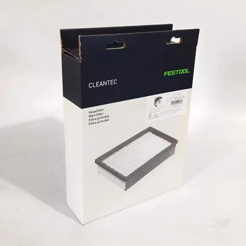 مكنسة كهربائية أصلية Festool HF-CT 26/36/48 (26E/36E/48E) مع عنصر فلتر غبار الهواء، خرطوشة أرضية جافة