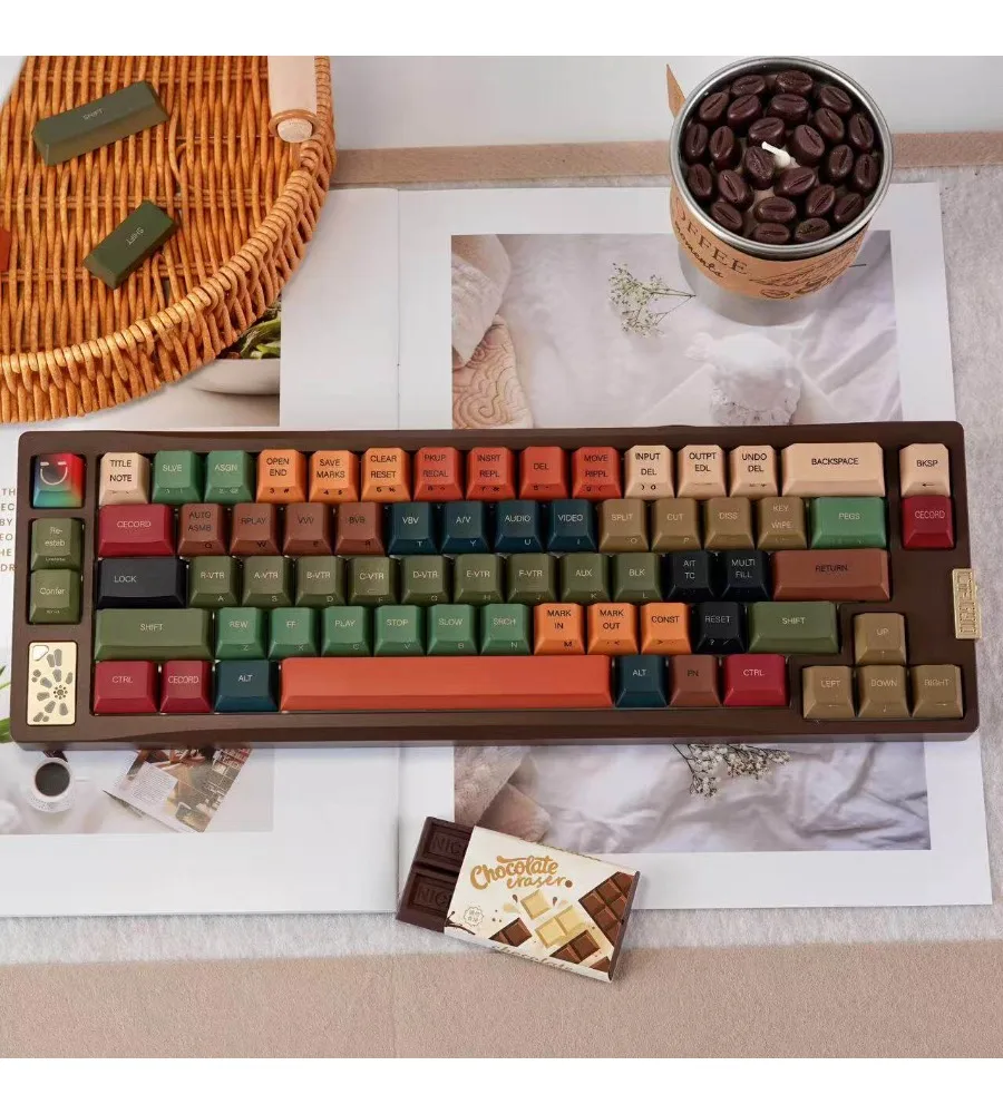 Keycap Thickened material 1.7-1 Thickness Original height Five-sided sublimation keycap