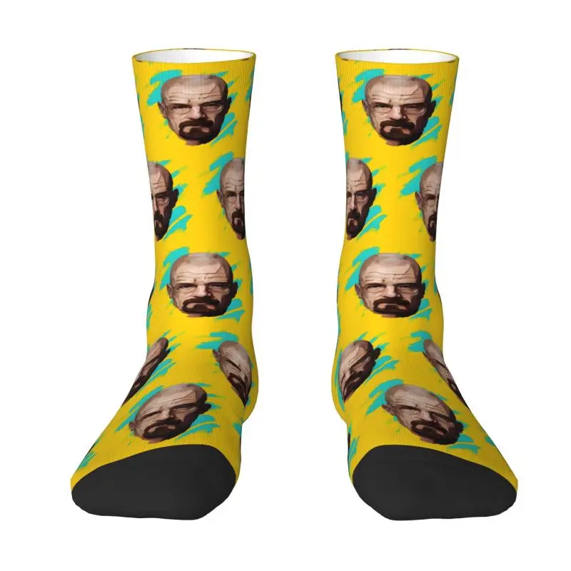 Custom Fun Men's Breaking Bad Dress Socks Unisex Warm Breathbale 3D Print TV Show Crew Socks