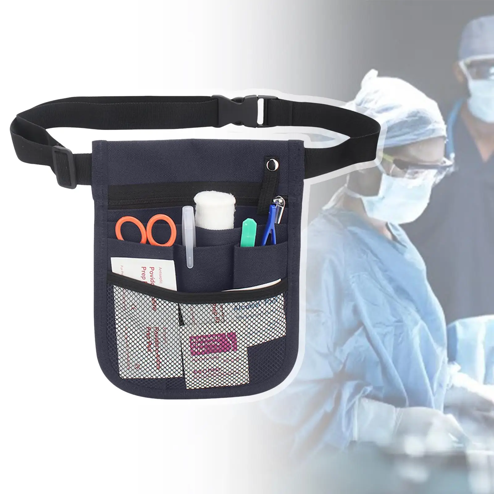 4 × حقيبة فاني، حقيبة خصر للرضاعة، منظم أدوات للطبيب البيطريين