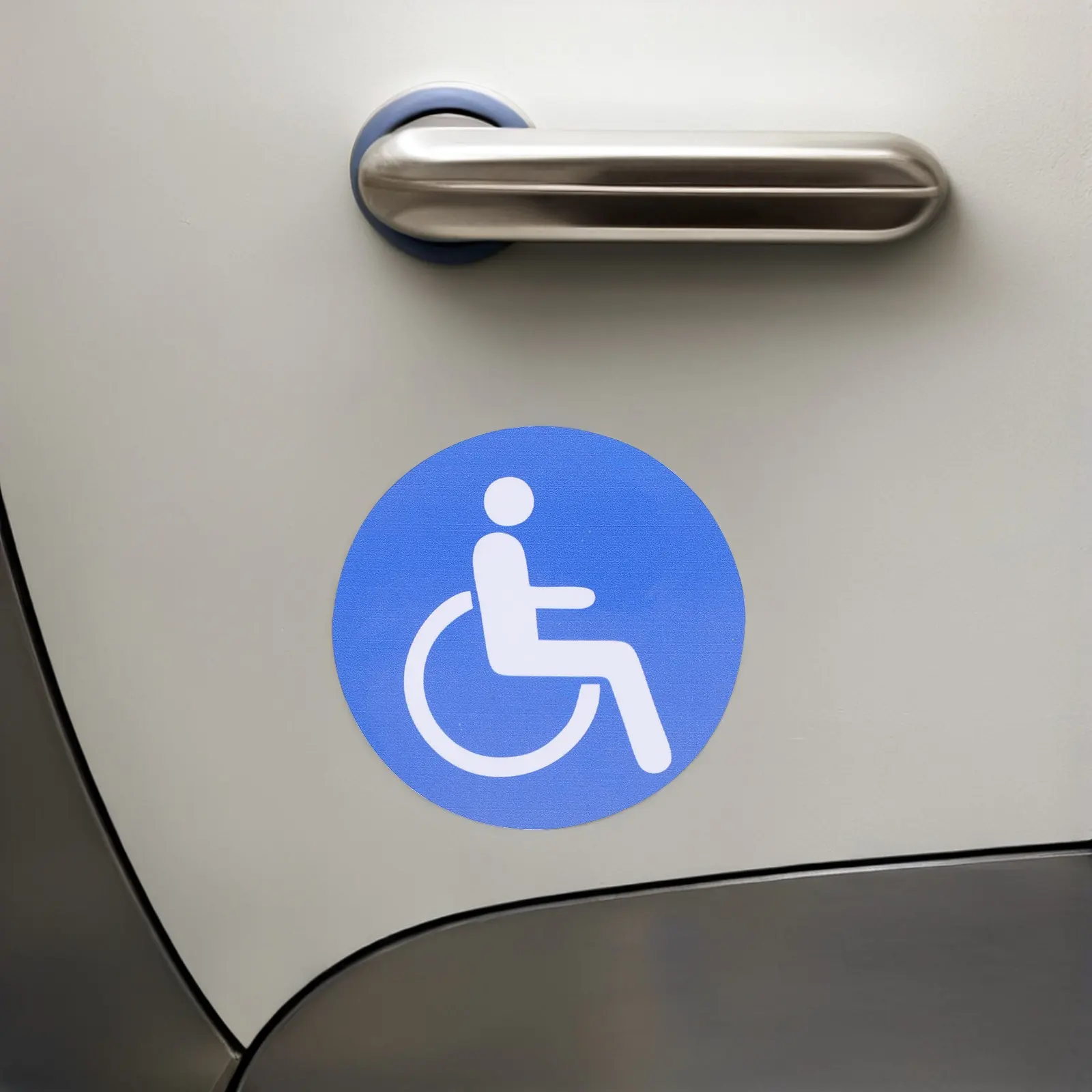 10Pcs Handicap Stickers Decals Self-Adhesive Wheelchair Symbol for Car Glass Doors Parking Sign Disabled Identification