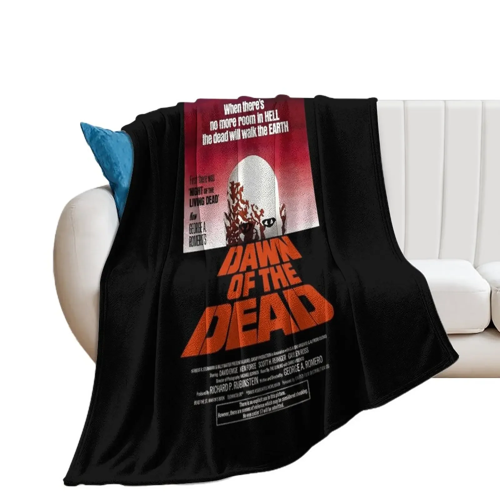 

DAWN OF THE DEAD Poster Throw Blanket Soft Weighted Blankets