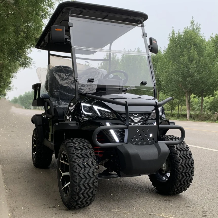 Electric Car Street Legal Classic Luxury 6-Seater Off-Road Lithium Battery Electric Golf Cart Disc Brake Off-Road Golf Cart