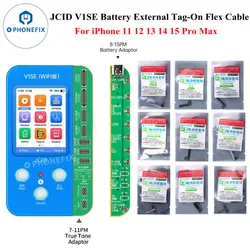 JCID V1SE Original Battery Repair Flex For iPhone 11 12 13 14 15 17 Pro Max Remove Warning Battery External Tag On Cable Repair