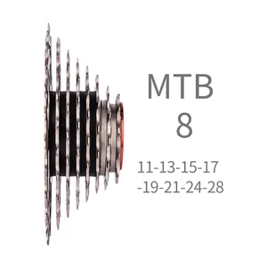 Dated wheel of the road bike, 8, 9, 10, 11, 12 -speed drawer, 11V, 25t, 28t, 30t, 32t, 34t, 36t, k7, 10v, Freewheel bike 10 Main Sales Cassette 11V - №3