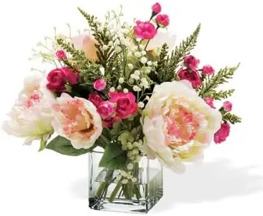 

Peony & Ranunculus Silk Flower Arrangement